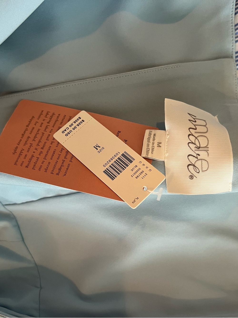 Anthropologie Strapless Powder Blue Dress - Picture 5 of 6